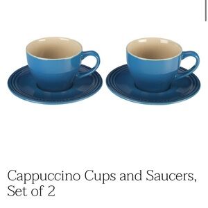 Cappuccino Cups and Saucers, Set of 2
